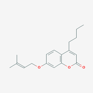 4-butyl-7-[(3-methyl-2-buten-1-yl)oxy]-2H-chromen-2-one