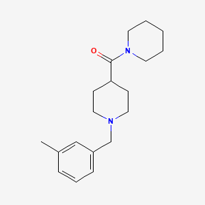 molecular formula C19H28N2O B5029536 1-(3-methylbenzyl)-4-(1-piperidinylcarbonyl)piperidine 