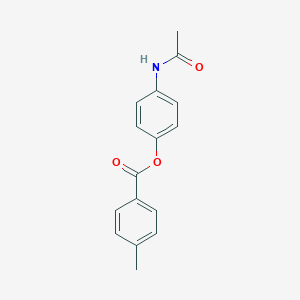 molecular formula C16H15NO3 B502954 4-(Acetylamino)phenyl 4-methylbenzoate 