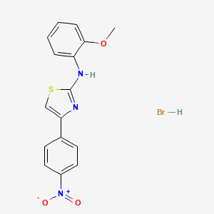 N-(2-methoxyphenyl)-4-(4-nitrophenyl)-1,3-thiazol-2-amine hydrobromide