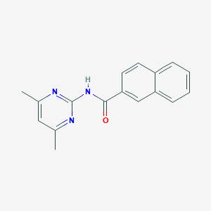 molecular formula C17H15N3O B502955 N-(4,6-dimethyl-2-pyrimidinyl)-2-naphthamide 
