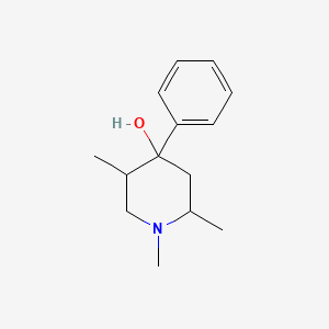 molecular formula C14H21NO B5029569 1,2,5-trimethyl-4-phenyl-4-piperidinol CAS No. 562-11-8