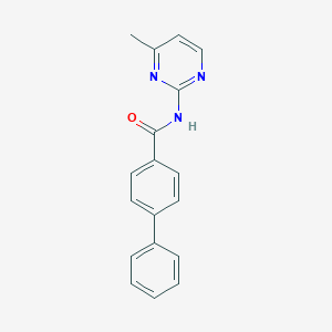 molecular formula C18H15N3O B502958 N-(4-methyl-2-pyrimidinyl)[1,1'-biphenyl]-4-carboxamide 
