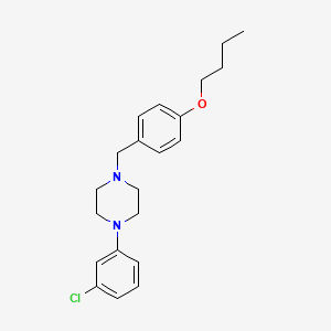 1-(4-butoxybenzyl)-4-(3-chlorophenyl)piperazine
