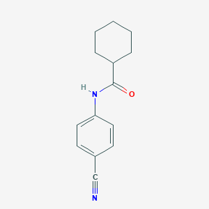 molecular formula C14H16N2O B502959 N-(4-cyanophenyl)cyclohexanecarboxamide CAS No. 458554-49-9