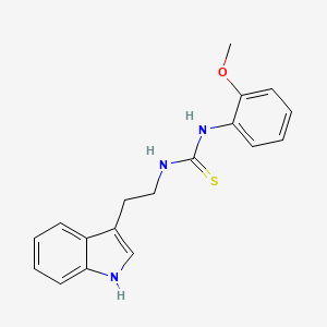 molecular formula C18H19N3OS B5029591 N-[2-(1H-indol-3-yl)ethyl]-N'-(2-methoxyphenyl)thiourea 