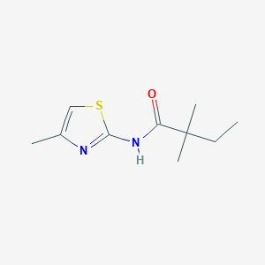molecular formula C10H16N2OS B502961 2,2-dimethyl-N-(4-methyl-1,3-thiazol-2-yl)butanamide 