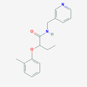 molecular formula C17H20N2O2 B5029649 2-(2-methylphenoxy)-N-(3-pyridinylmethyl)butanamide 