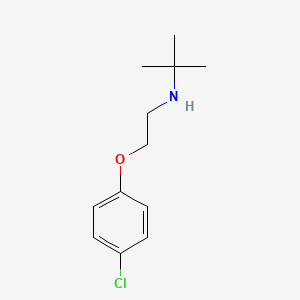 molecular formula C12H18ClNO B5029662 N-[2-(4-chlorophenoxy)ethyl]-2-methyl-2-propanamine 