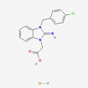 [3-(4-chlorobenzyl)-2-imino-2,3-dihydro-1H-benzimidazol-1-yl]acetic acid hydrobromide