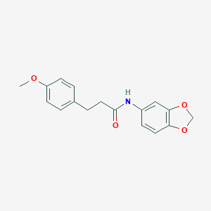 molecular formula C17H17NO4 B502967 N-(1,3-benzodioxol-5-yl)-3-(4-methoxyphenyl)propanamide CAS No. 560072-77-7