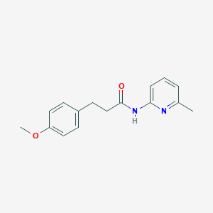 molecular formula C16H18N2O2 B502969 3-(4-methoxyphenyl)-N-(6-methylpyridin-2-yl)propanamide 