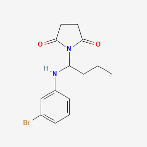 1-{1-[(3-bromophenyl)amino]butyl}-2,5-pyrrolidinedione