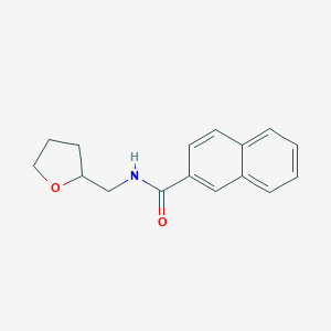 molecular formula C16H17NO2 B502970 N-(tetrahydrofuran-2-ylmethyl)naphthalene-2-carboxamide 