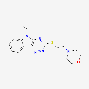 molecular formula C17H21N5OS B5029710 5-ethyl-3-{[2-(4-morpholinyl)ethyl]thio}-5H-[1,2,4]triazino[5,6-b]indole 