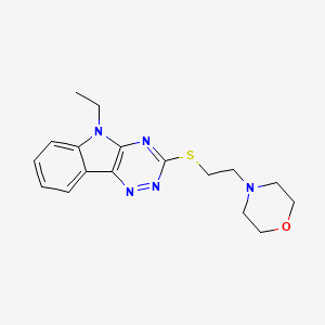 5-ethyl-3-{[2-(4-morpholinyl)ethyl]thio}-5H-[1,2,4]triazino[5,6-b]indole