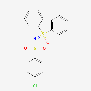 4-chloro-N-[oxido(diphenyl)-lambda~4~-sulfanylidene]benzenesulfonamide