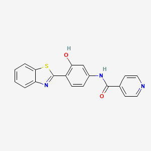 molecular formula C19H13N3O2S B5029723 N-[4-(1,3-benzothiazol-2-yl)-3-hydroxyphenyl]isonicotinamide 