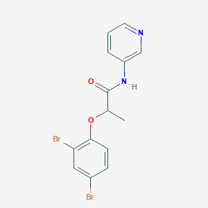 molecular formula C14H12Br2N2O2 B502973 2-(2,4-dibromophenoxy)-N-(3-pyridinyl)propanamide 