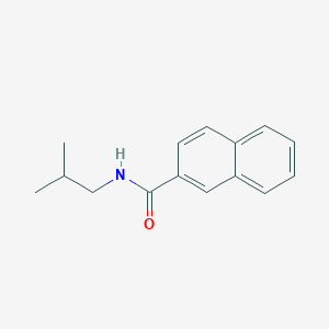 molecular formula C15H17NO B502975 N-(2-methylpropyl)naphthalene-2-carboxamide 