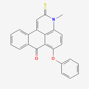 molecular formula C23H15NO2S B5029754 3-methyl-6-phenoxy-2-thioxo-2,3-dihydro-7H-naphtho[1,2,3-de]quinolin-7-one 