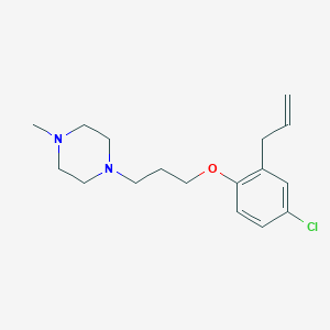 molecular formula C17H25ClN2O B5029771 1-[3-(2-allyl-4-chlorophenoxy)propyl]-4-methylpiperazine 