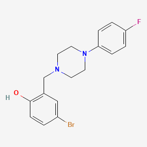molecular formula C17H18BrFN2O B5029787 4-bromo-2-{[4-(4-fluorophenyl)-1-piperazinyl]methyl}phenol 
