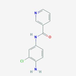 molecular formula C12H10ClN3O B502979 N-(4-amino-3-chlorophenyl)nicotinamide 