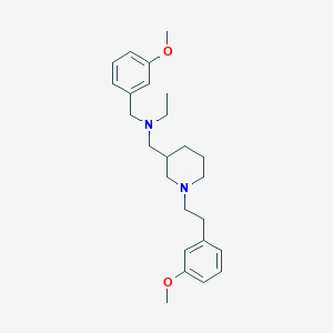 N-(3-methoxybenzyl)-N-({1-[2-(3-methoxyphenyl)ethyl]-3-piperidinyl}methyl)ethanamine