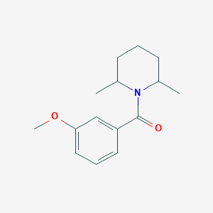 1-(3-methoxybenzoyl)-2,6-dimethylpiperidine