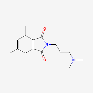 molecular formula C15H24N2O2 B5029806 2-[3-(dimethylamino)propyl]-4,6-dimethyl-3a,4,7,7a-tetrahydro-1H-isoindole-1,3(2H)-dione 