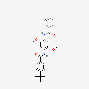 molecular formula C30H36N2O4 B5029812 N,N'-(2,5-dimethoxy-1,4-phenylene)bis(4-tert-butylbenzamide) 