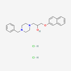 1-(4-benzyl-1-piperazinyl)-3-(2-naphthyloxy)-2-propanol dihydrochloride