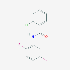 molecular formula C13H8ClF2NO B502986 2-氯-N-(2,5-二氟苯基)苯甲酰胺 CAS No. 903302-26-1