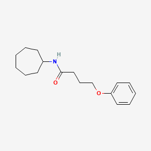 molecular formula C17H25NO2 B5029911 N-cycloheptyl-4-phenoxybutanamide 