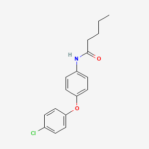 N-[4-(4-chlorophenoxy)phenyl]pentanamide