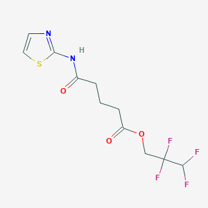2,2,3,3-tetrafluoropropyl 5-oxo-5-(1,3-thiazol-2-ylamino)pentanoate