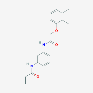 molecular formula C19H22N2O3 B5030028 N-(3-{[2-(2,3-dimethylphenoxy)acetyl]amino}phenyl)propanamide 