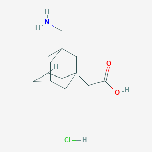 [3-(aminomethyl)-1-adamantyl]acetic acid hydrochloride