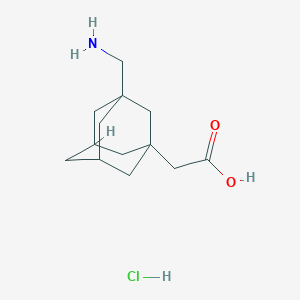 molecular formula C13H22ClNO2 B5030034 [3-(aminomethyl)-1-adamantyl]acetic acid hydrochloride 