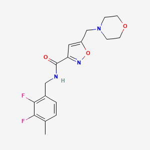 molecular formula C17H19F2N3O3 B5030049 N-(2,3-difluoro-4-methylbenzyl)-5-(4-morpholinylmethyl)-3-isoxazolecarboxamide 