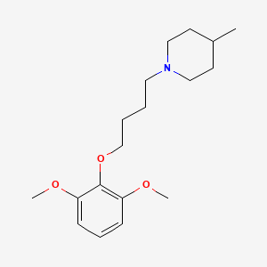 molecular formula C18H29NO3 B5030050 1-[4-(2,6-dimethoxyphenoxy)butyl]-4-methylpiperidine 