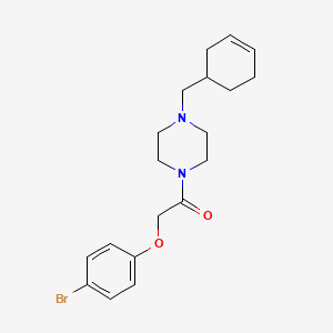 molecular formula C19H25BrN2O2 B5030132 1-[(4-bromophenoxy)acetyl]-4-(3-cyclohexen-1-ylmethyl)piperazine 