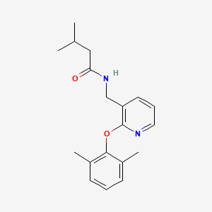 molecular formula C19H24N2O2 B5030149 N-{[2-(2,6-dimethylphenoxy)-3-pyridinyl]methyl}-3-methylbutanamide 
