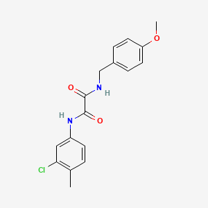 molecular formula C17H17ClN2O3 B5030178 N-(3-chloro-4-methylphenyl)-N'-(4-methoxybenzyl)ethanediamide 