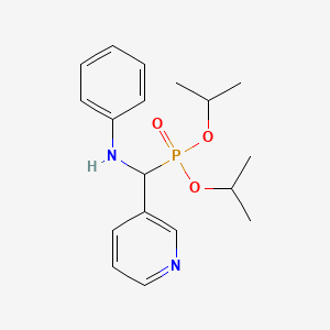 molecular formula C18H25N2O3P B5030195 diisopropyl [anilino(3-pyridinyl)methyl]phosphonate 