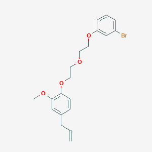 molecular formula C20H23BrO4 B5030200 4-allyl-1-{2-[2-(3-bromophenoxy)ethoxy]ethoxy}-2-methoxybenzene 