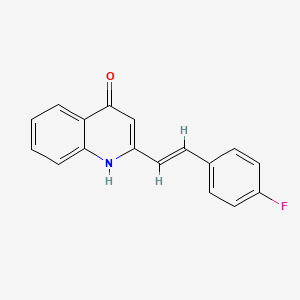 2-[2-(4-fluorophenyl)vinyl]-4-quinolinol