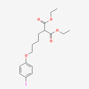 molecular formula C17H23IO5 B5030220 diethyl [4-(4-iodophenoxy)butyl]malonate 