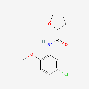 molecular formula C12H14ClNO3 B5030228 N-(5-chloro-2-methoxyphenyl)tetrahydro-2-furancarboxamide 